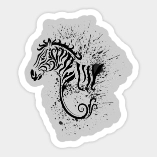 Zebra ink sketch Sticker